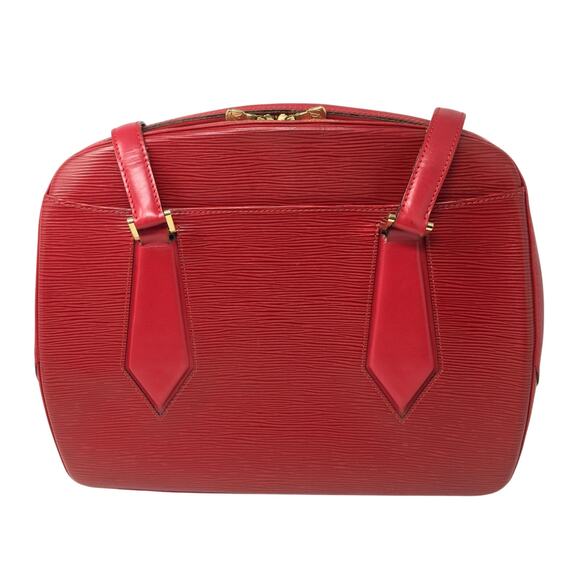 Louis Vuitton Red Leather Epi Voltaire Shoulder Bag - Picture 9 of 15